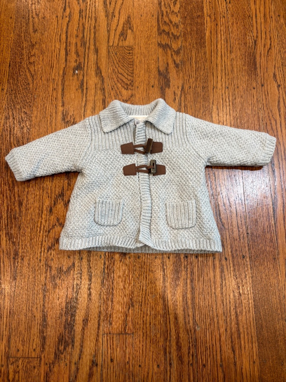 🧸 Mayoral Baby Grey Cozy Cardigan | Fleece Lined | Size 1–2 Months 🧸